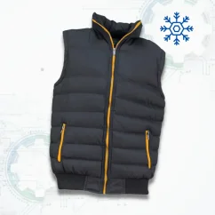 Urgent 1430 Orange Vest - Bélelt téli munkavédelmi mellény (D234)