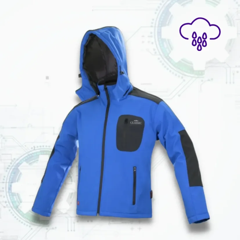 Classic Softshell Blue KRT - Softshellová pracovná bunda (D232)
