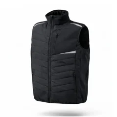 Urgent 818 Black W Vest - Bélelt munkavédelmi mellény