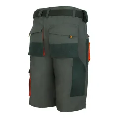 Classic Grafit/Orange Short - Montérkové pracovné kraťasy