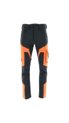 SARA Comfort SOFT/Winter Black/OR SPD - Zimné Softshell montérkové nohavice