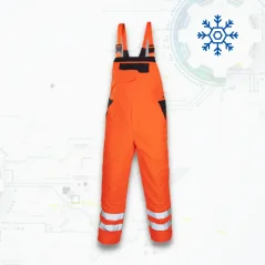 FLASH Orange Winter ORG - Téli Kantáros Munkásnadrág
