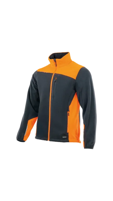 SARA Comfort Plus Fleece Grafit/Orange KRT - Mikina