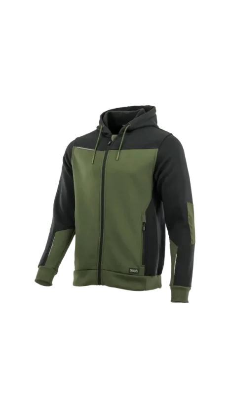 SARA COMFORT PLUS Zip-up Sweatshirt - Mikina - Vyberte si veľkosť 2: L, Farba: Charcoal/Brown