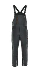 SARA STANDARD Winter Graphite ORG - Zimné montérkové nohavice na traky