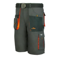 Classic Grafit/Orange Short - Montérkové pracovné kraťasy