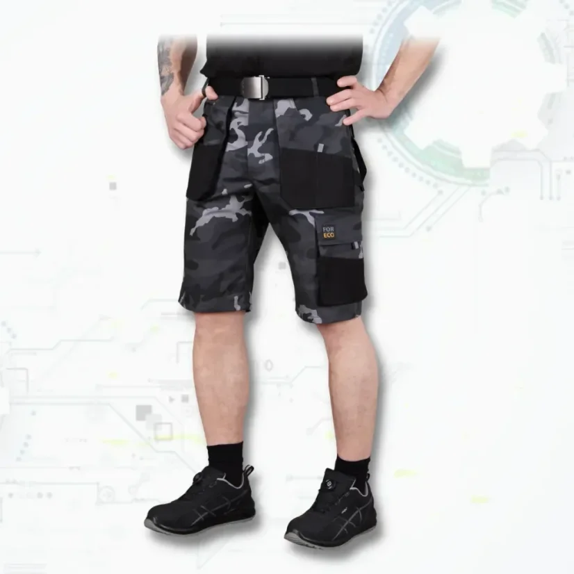FORECO CAMO Short - Terepszínű munkás rövidnadrág
