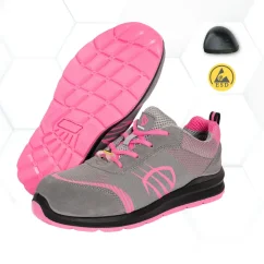 Procera Venus Pink S1 - Dámska pracovná poltopánka (ESD, SRC)