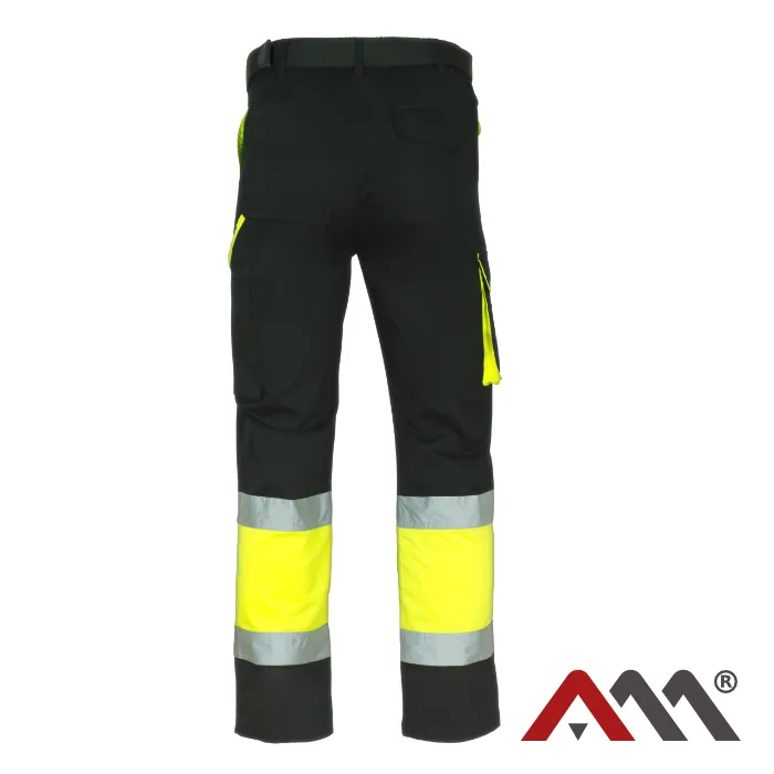 Classic VISTEAM Black SPD - Reflexné pracovné nohavice do pása - Vyberte si veľkosť 2: 2XL