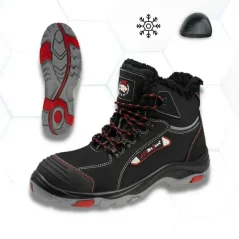 Premium BTN RED Winter S1 - Zimná členková pracovná obuv (SR) (D313) Premium BTN RED Winter S1 - Zimná členková pracovná obuv (SR) (D313)