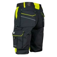 Classic-VIS Black/Yellow Short - Munkavédelmi Rövidnadrág