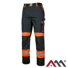 Classic-VIS Orange SPD - Montérkové pracovné nohavice do pása (D113)