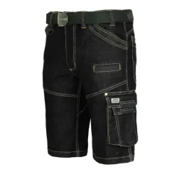 Colemann JEANS Black Short - STRETCH Farmer Rövidnadrág