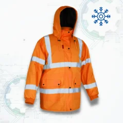FLASH Winter Orange Long KRT - Zimná pracovná bunda FLASH Winter Orange Long KRT - Zimná pracovná bunda