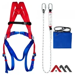 Basic02+ Teljes testheveder, 3 Pontos + kötél (D100)