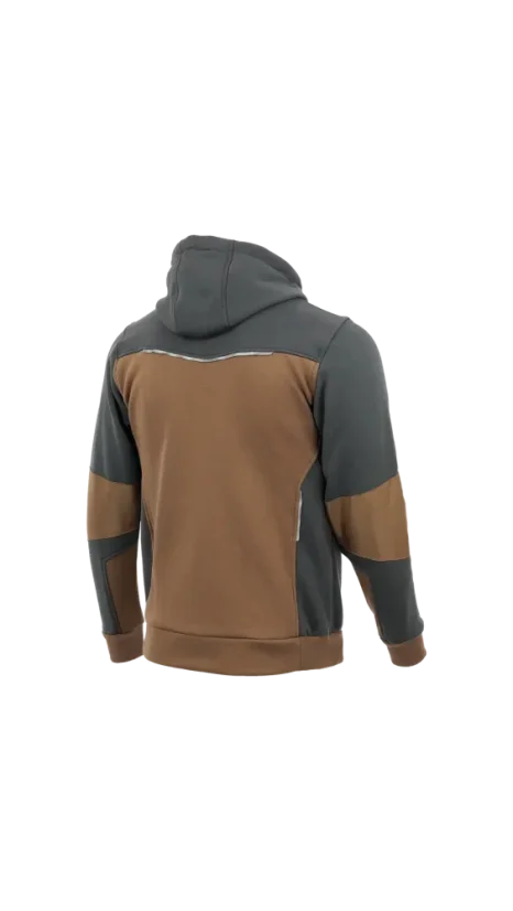 SARA COMFORT PLUS Zip-up Sweatshirt - Mikina - Vyberte si veľkosť 2: L, Farba: Charcoal/Brown
