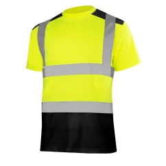 Artmas T-shirt REF2 Yellow / Black - Jól Láthatósági rovid újjú póló