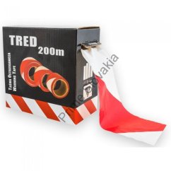 Výstražná páska TRED 200 BOX (Red+White, 200 m)