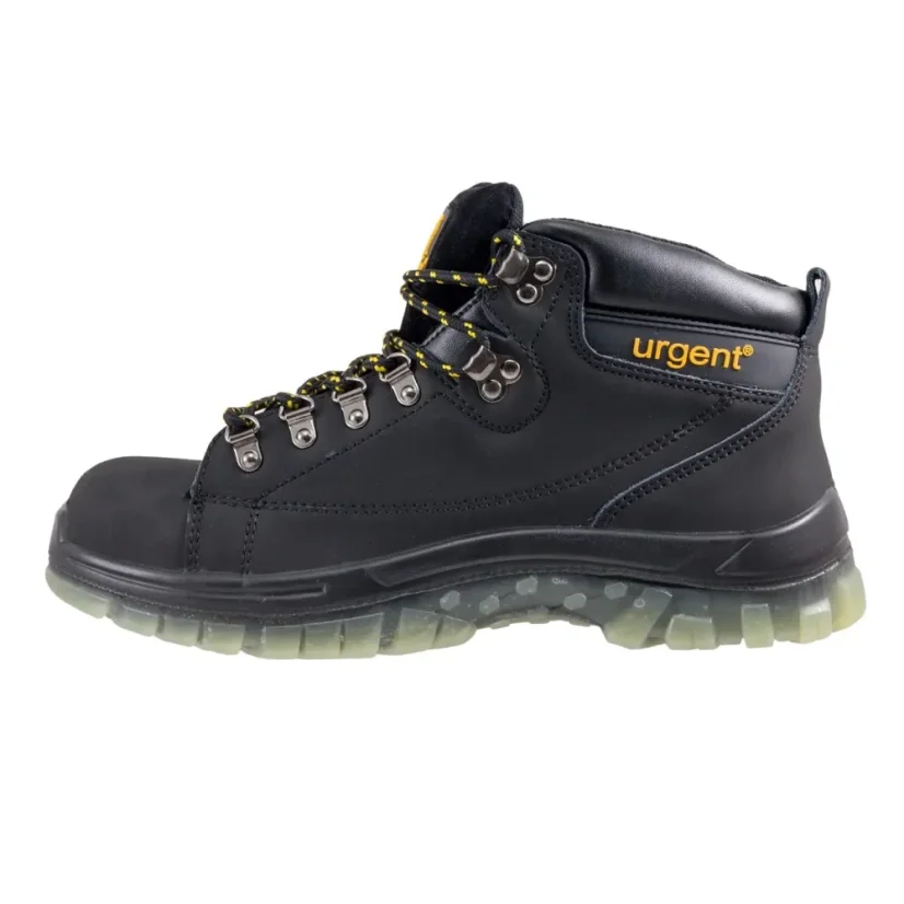 Urgent 114 Black S1 Munkavédelmi Farmer Bakancs (SRA, TPU) (D317)