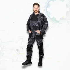FORECO CAMO ORG - Maskáčové pracovné nohavice na traky