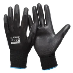 Procera X-Puno Black - Poliuretán mártott szerelőkesztyű (EN420)