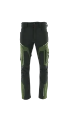 SARA Comfort SOFT/Winter Olive SPD - Zimné Softshell montérkové nohavice