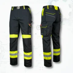 Classic-VIS Black/Yellow SPD - Derekas munkásnadrág