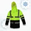FLASH Bi Winter Yellow Long KRT - Láthatósági téli munkavédelmi kabát