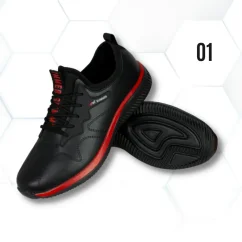 Slimmer Black - Sportos szabadidős cipő (D312) 
