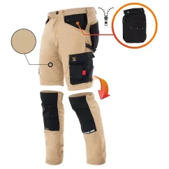 Procera Zeus Khaki SPD - 2v1 Többfunkciós Munkásnadrág (RIP-STOP)