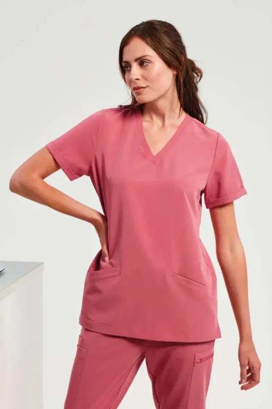 Onna NN310 Multi color - Dámska Lekárska blúza (Viskóza) - Vyberte si veľkosť 2: L, Farby: Calm Pink