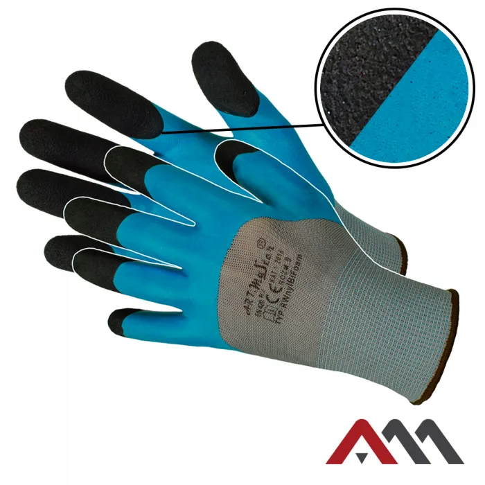 RWNyl-Bi FOAM - Latex dupla mártott szerelőkesztyű (EN420)