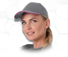 REIS MERI Grey / Pink - Pracovná šiltovka REIS MERI Grey / Pink - Pracovná šiltovka