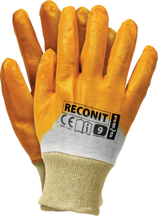 Nitril Reconit Yellow - Nitril mártott szerelőkesztyű