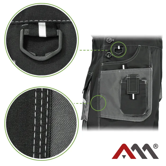 EuroClassic ORG - Montérkové pracovné nohavice na traky - Vyberte si veľkosť 1: 44