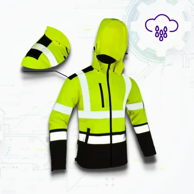 SOFTREF Yellow KRT - Softshell kabát - vízlepergető
