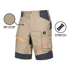 Procera Lido Khaki 4-WAY Short - Munkavédelmi rövidnadrág Procera Lido Khaki 4-WAY Short - Munkavédelmi rövidnadrág