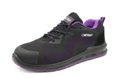 4WRK HORNA S1 Purple – Női sportos munkavédelmi félcipő