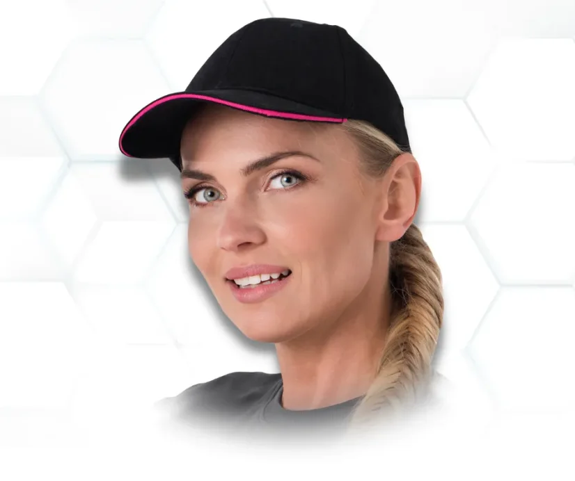 REIS MERI Black / Pink - Pracovná šiltovka REIS MERI Black / Pink - Pracovná šiltovka