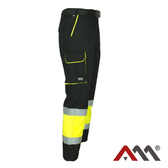 Classic VISTEAM Black SPD - Reflexné pracovné nohavice do pása - Vyberte si veľkosť 2: 2XL