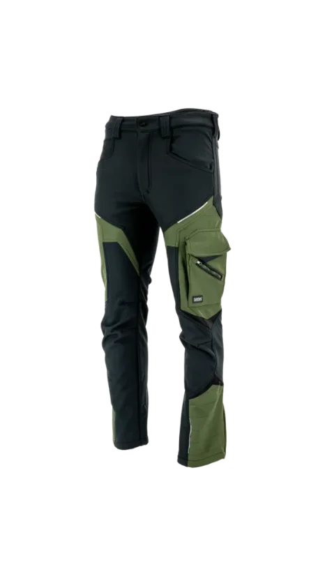 SARA Comfort SOFT/Winter Multi color SPD - Téli Softshell munkásnadrág - Válasszon Méretet 2: L, Szín: Olive