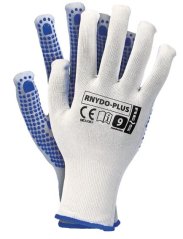Pracovné rukavice RNYDO-Plus pletené + PVC terčíky Pracovné rukavice RNYDO-Plus pletené + PVC terčíky