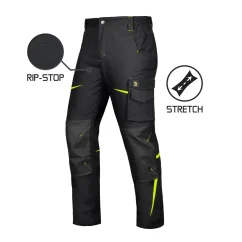 Procera TitanFit Black SPD - Montérkové nohavice do pása (RIP-STOP - STRETCH)