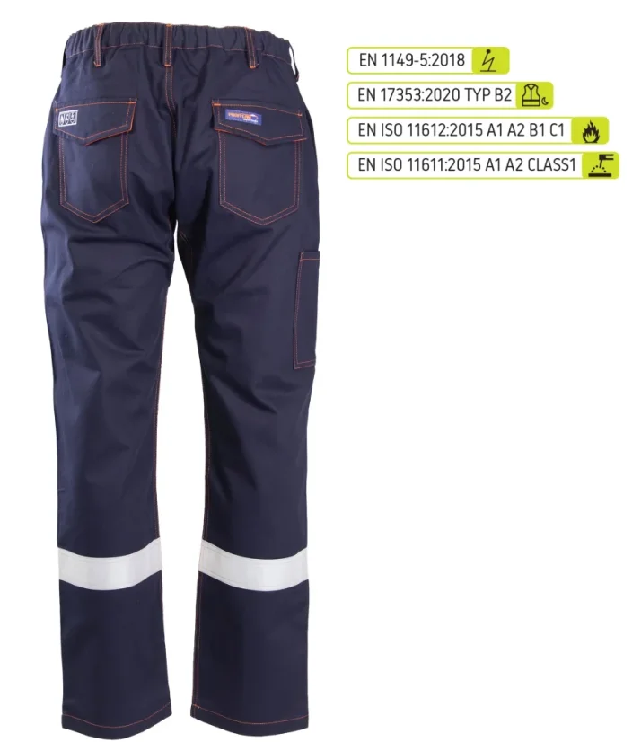 Polstar PROFFLAM ANTISTATIC Weld SPD - Hegesztő munkásnadrág - Válasszon Méretet 1: 48