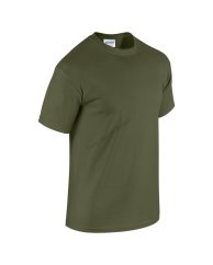 Gildan 5000 Military Green - Póló (100% pamut, zöld)