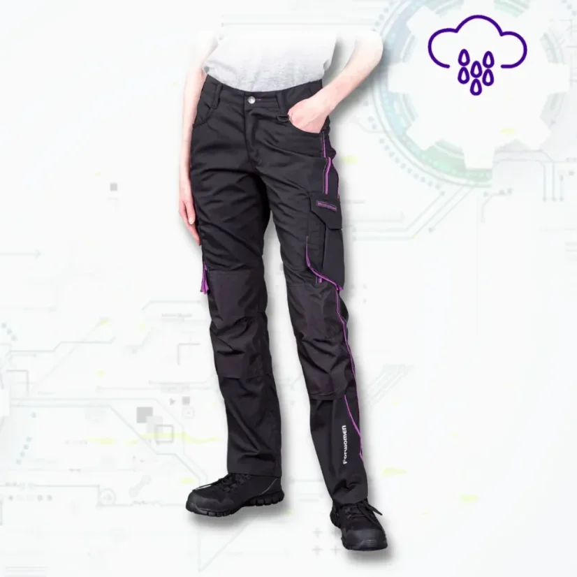 Women Pink Softshell SPD - Női munkavédelmi deréknadrág (D123)