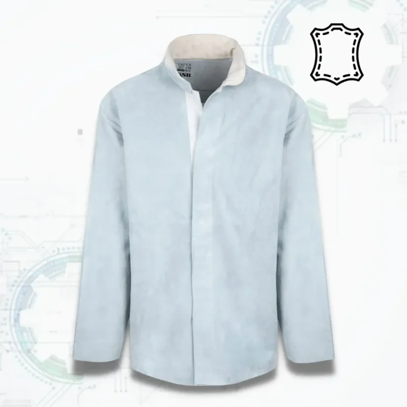 REIS KSB Gray KRT - Bőr hegesztő kabát (UNI) (D100)