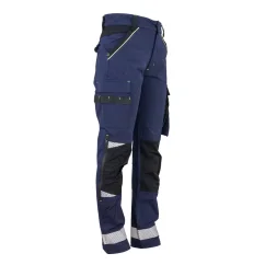 Urgent 762 Blue SPD – Stretch montérkové nohavice do pása