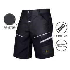 Procera Lander Black Short - Pracovné šortky (RIP-STOP)