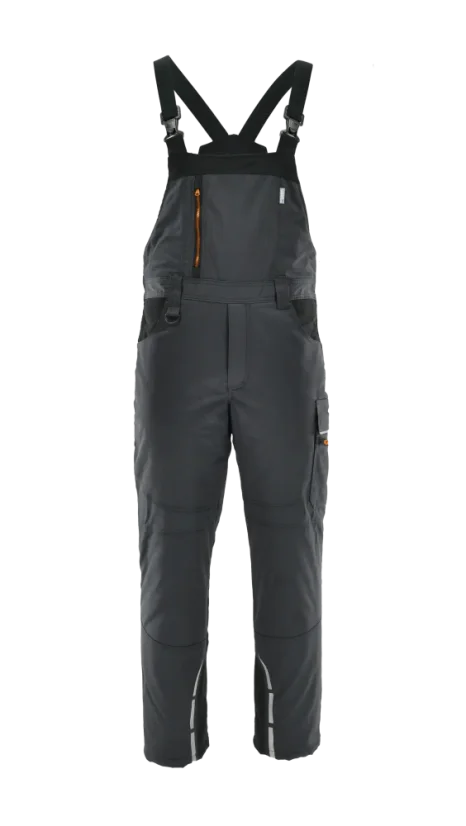 SARA STANDARD Winter Graphite ORG - Zimné montérkové nohavice na traky - Vyberte si veľkosť 2: S